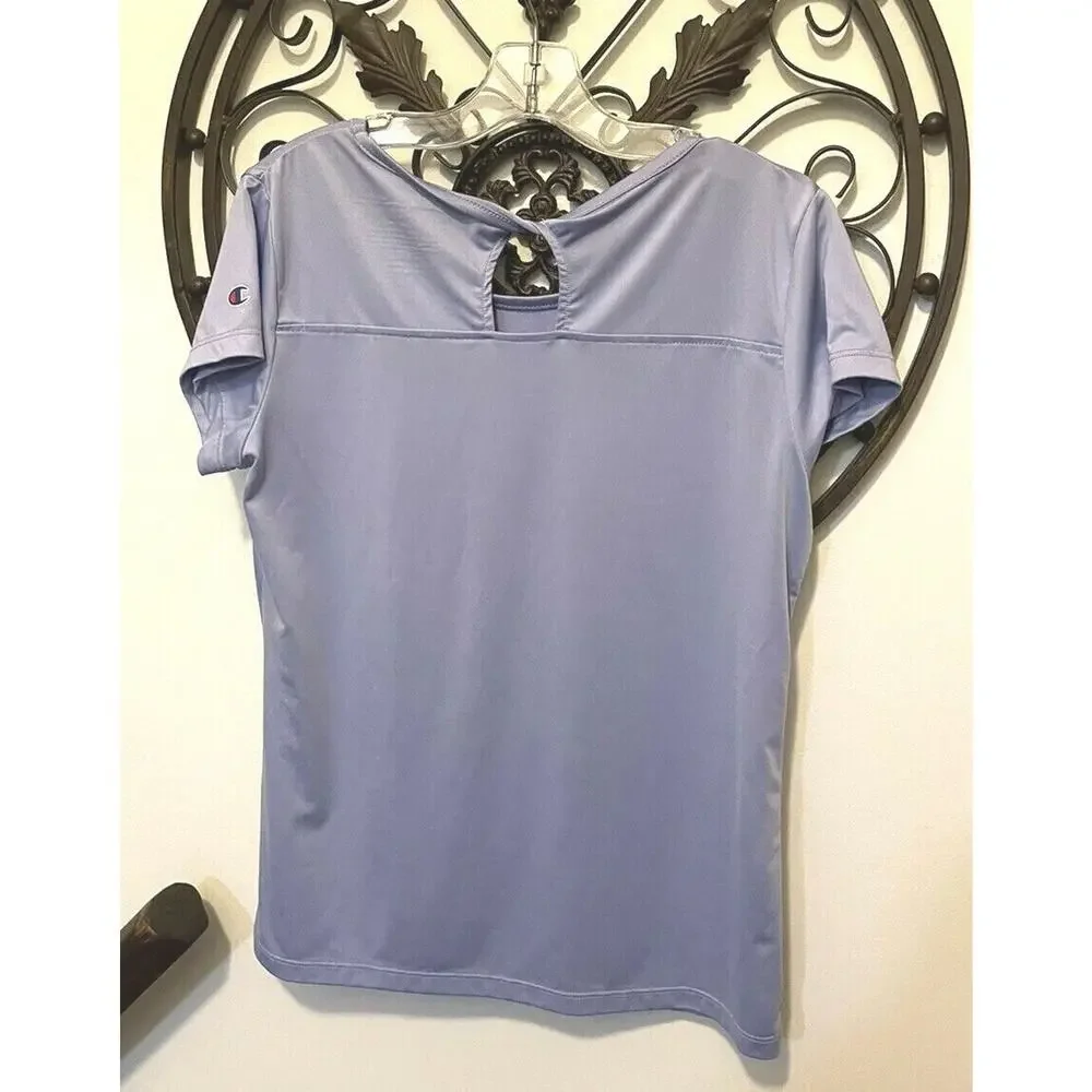 14/16 Champion Athleticwear Girl's Top Back Keyhole Purple